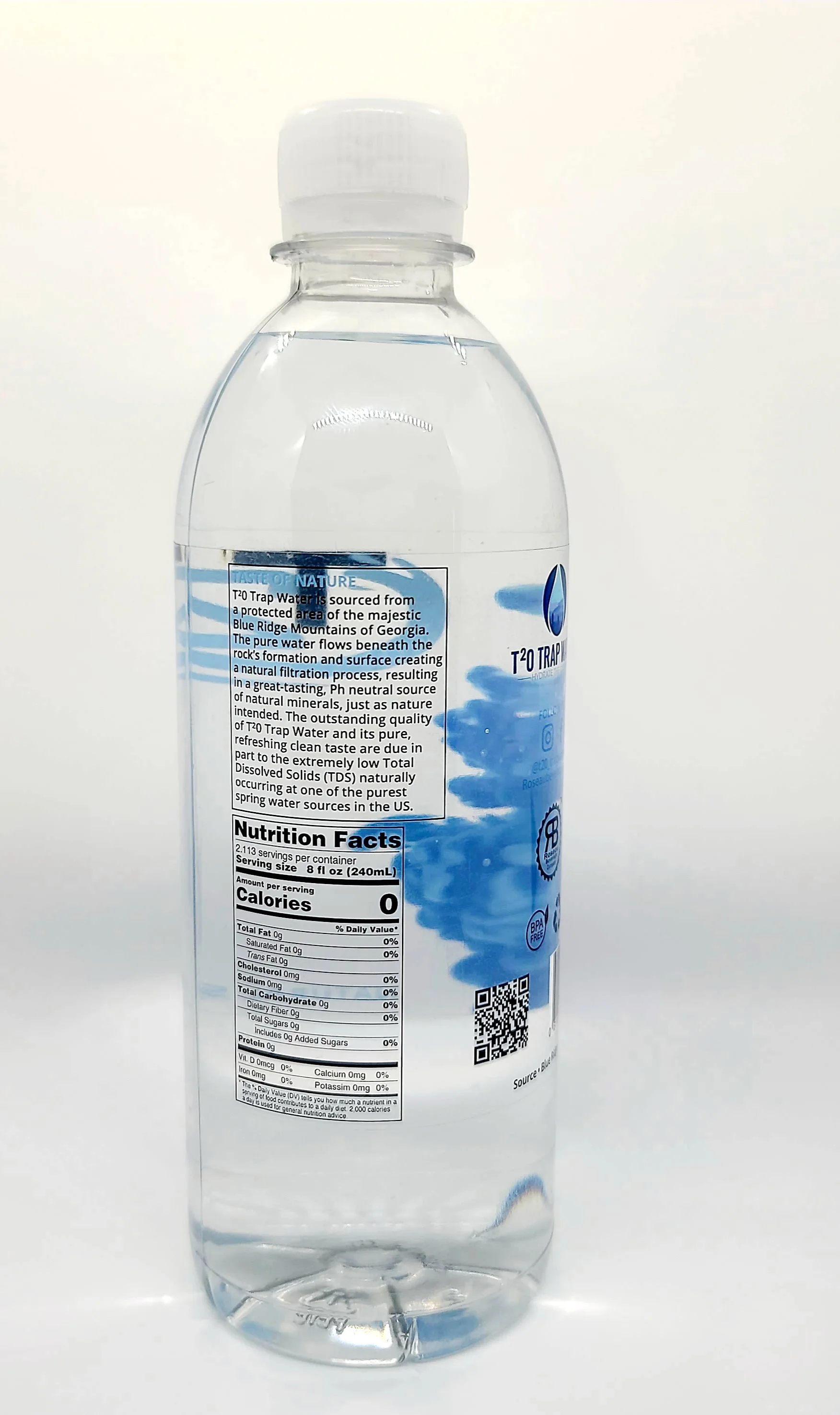 
Blue Ridge Mountain Freshness Water Fresh Taste T20 Trap Water 16.9 FL OZ & 20 FL OZ 100% ALL Natural Spring Water 
