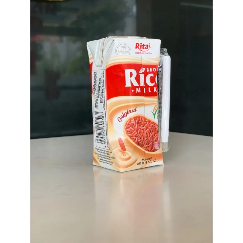 
Supplier Milk Drink Health Drink 200 ml Aseptic Pak Brown Rice Milk 