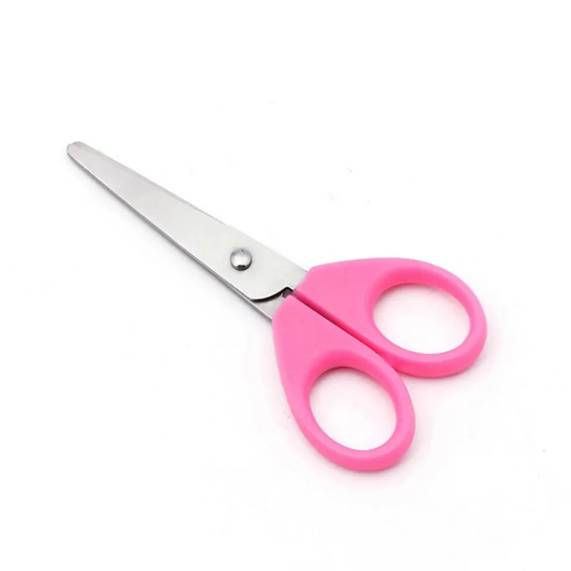 
HOT SALE portable plastic school kids safe mini scissors 