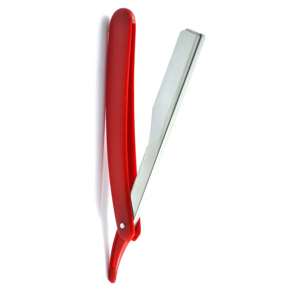 Straight barber razor with plastic handle/Barber razor with plastic handle