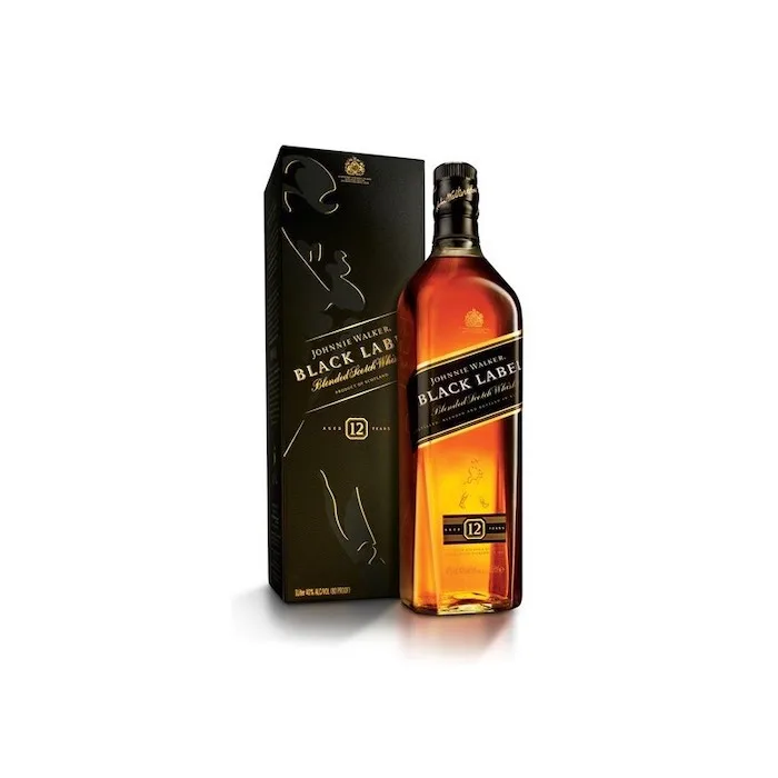 В наличии черная этикетка для виски Johnie Walker смешанный шотландский