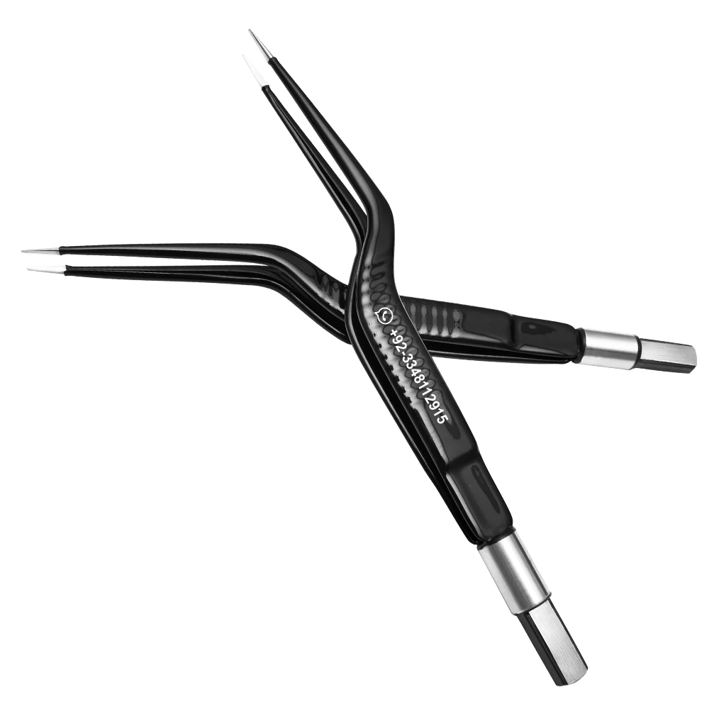 Microsurgery Reusable Non-Stick Bayonet Bipolar Forceps 16 cm