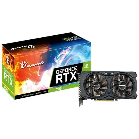 
New Manli RTX 2060 Graphics Card RTX2060 6GB DDR6 GPU Video Graphic Card For ETH Mining And Gaming 