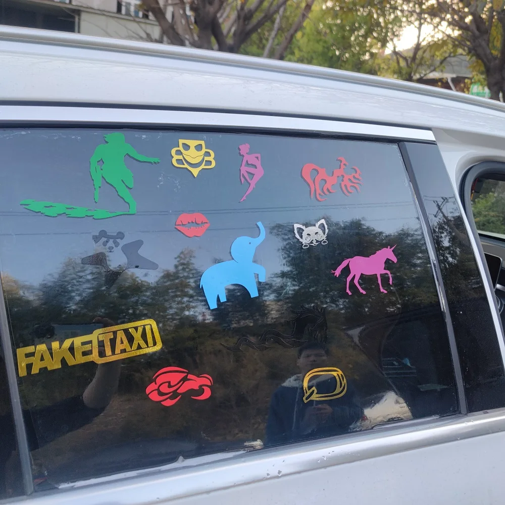Customized Outdoor Use Custom Die Cut Logo Letter Car Body Transfer Decal Vinyl Bumper Car Stickers Car Decals