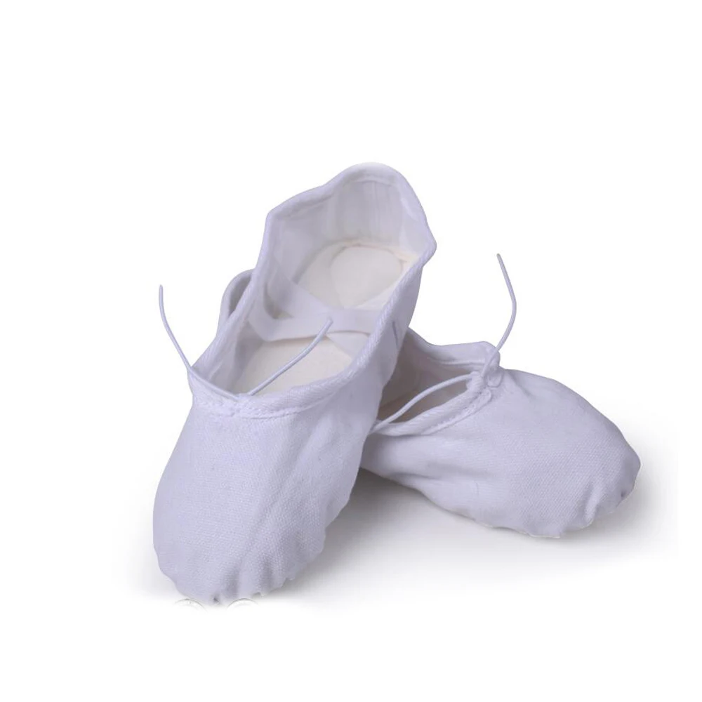 Custom Canvas Ballet Dancing Shoes Women Ballet leather shoes Soft Cotton Ballet Dance shoes
