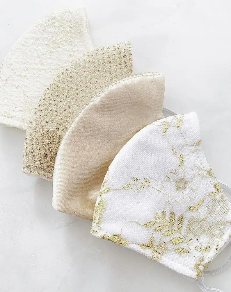 
Кружевная вышивка для невесты от кутюр Ma sk, элегантная моющаяся, многоразовая, для свадебной вечеринки, для лица, для свадьбы, ma sk, sks 128 