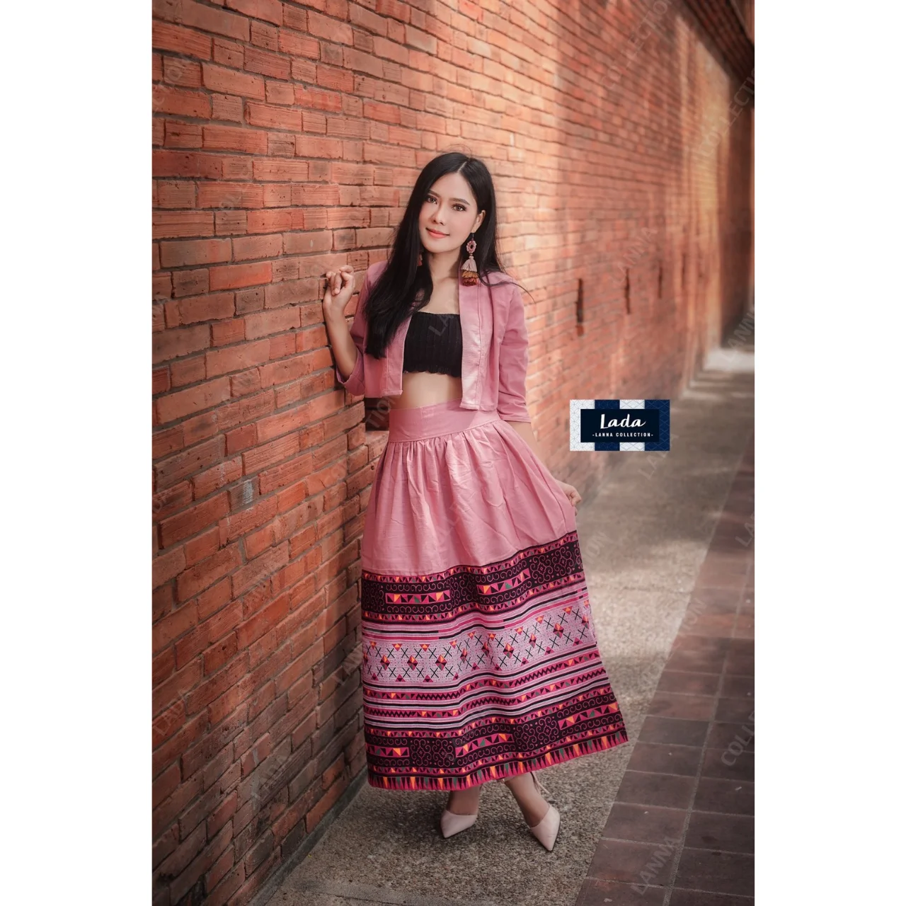 Бестселлер тайские повседневные женские платья премиум-класса ручная работа Лада Лана коллекция 027 набор кроп-Mong