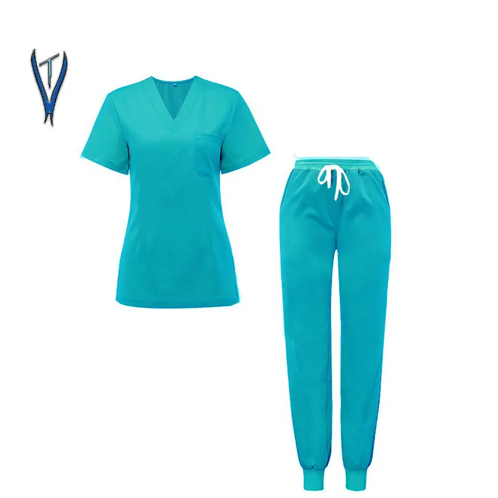 Premium Quality Hospital Uniforms Medical Scrubs Nurse Long Sleeve Jacket Scrub Suit For Women