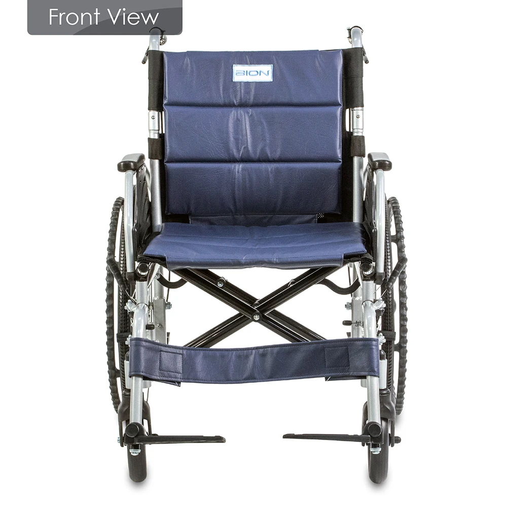 BION Ilight Wheelchair Seat Rehabilitation Therapy Supplies Aluminium Detachable Footrests;flip-up Armrests;foldable Backrest SG