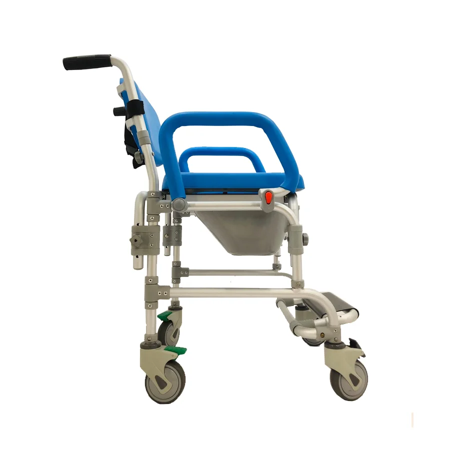  HT6129 Highly functional folding wheelchair Shower Commode Chair for elderly