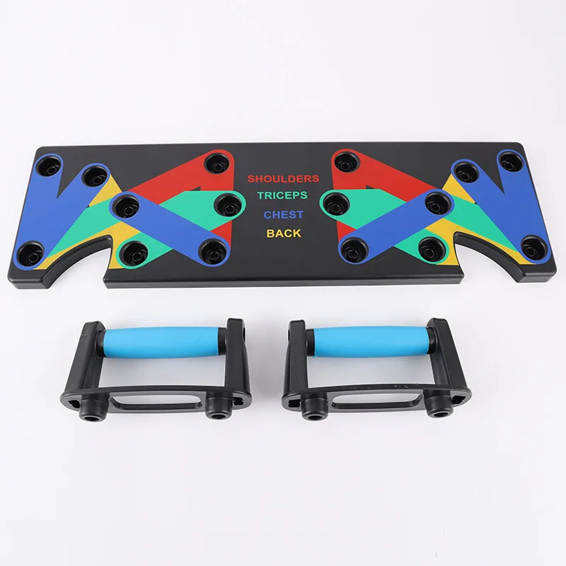 Home Fitness Training Metal System Multi 9 in 1 Rack Push Up Bar Board
