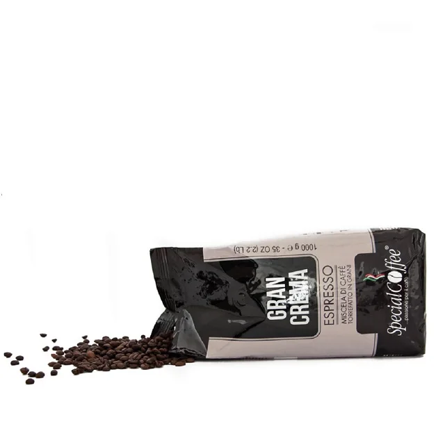 Italian best quality espresso coffee beans GRAN CREMA 1kg for HORECA and retail