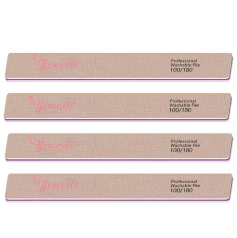 YML 80/80 Rectangle High Quality  Nail Polishing Nail Shape Cutting Washable Long Life Nail File