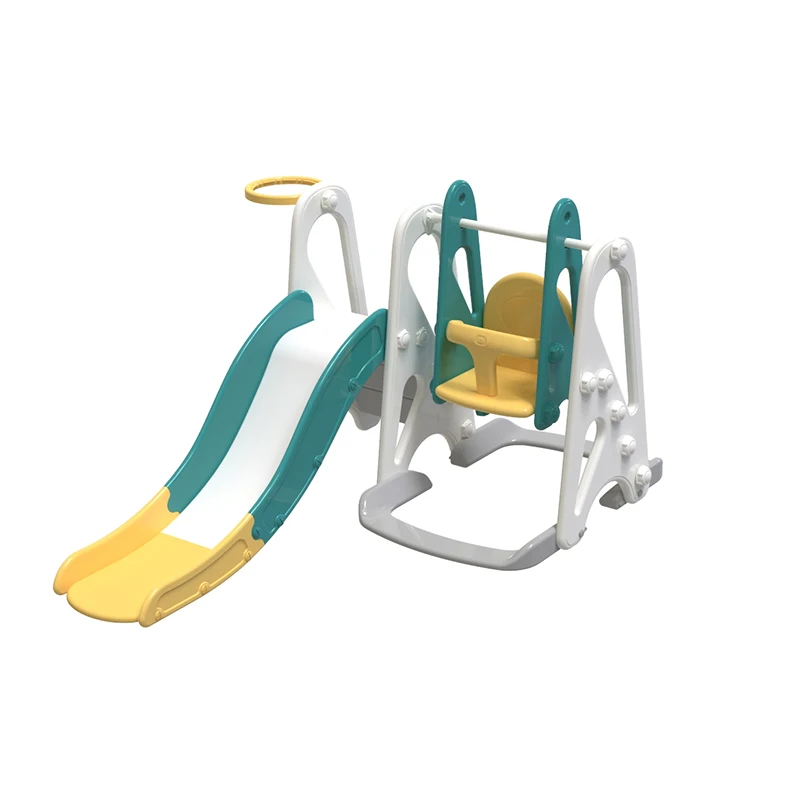 
ABST Friendly Foldable Playground Home Use Quality-assured Kids Slide For Children Playground Indoor Plastic Swings 