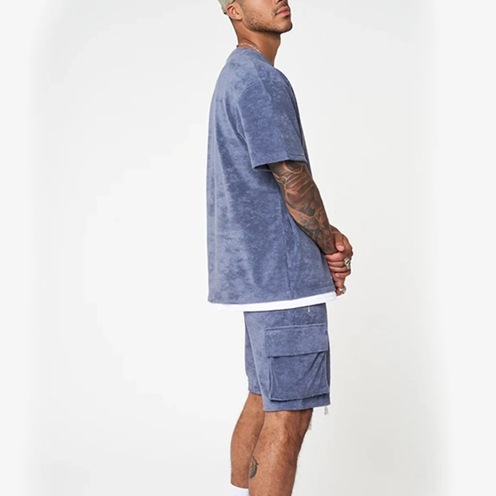 Gym shorts custom shorts two pieces half sleeve t shirts & shorts for couples summer track suits