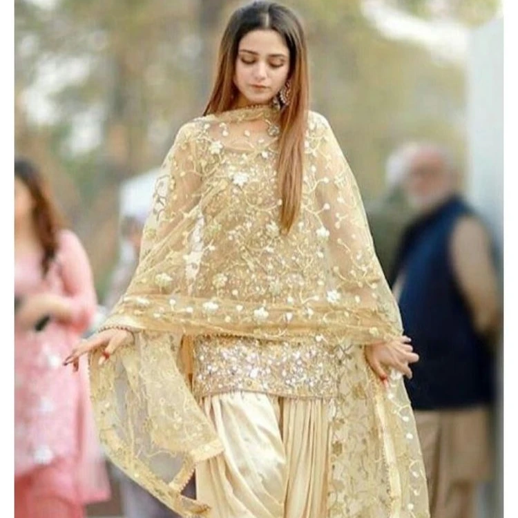 Wedding Attire PUNJABI Full PATIYALA SUIT with Heavy HANDWORK DUPATTA Embroidered ladies wear WHOLESALE