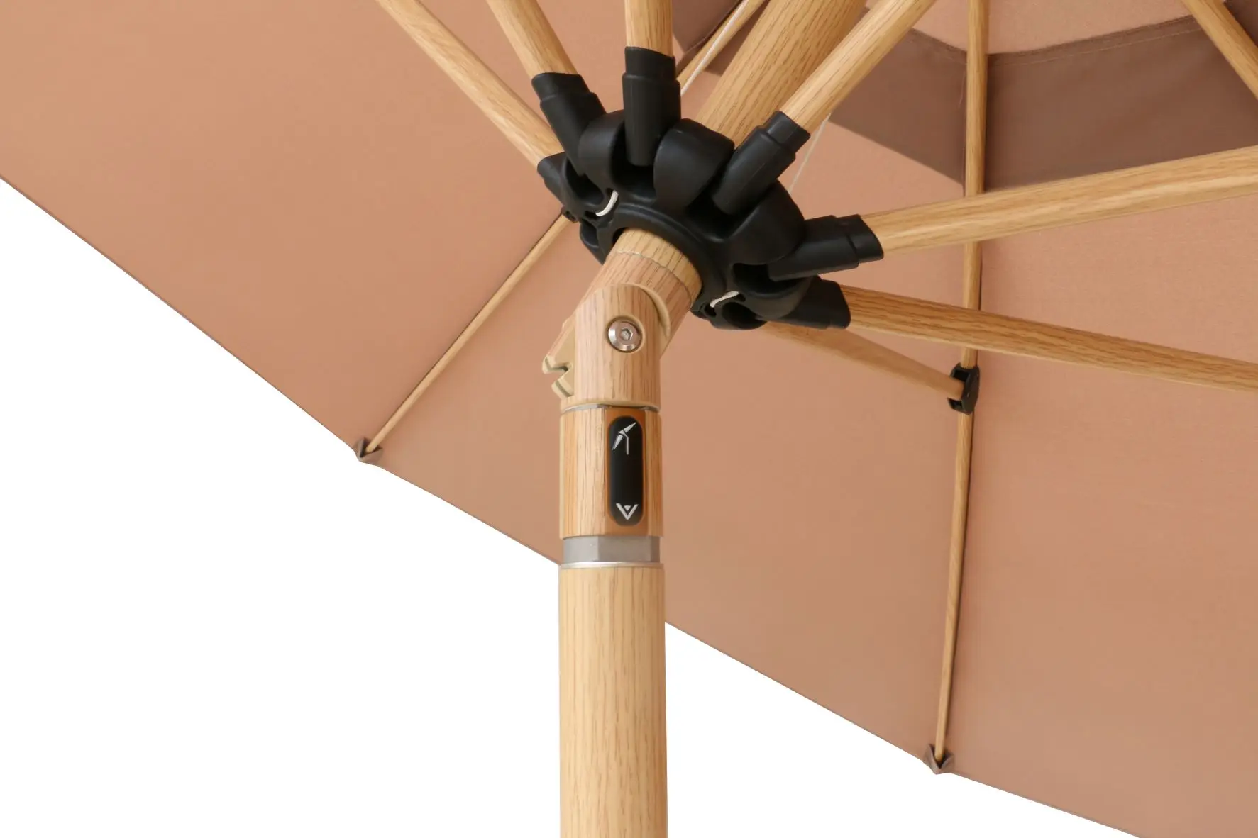 Garden Custom Auto Tilt Aluminum Restaurant Patio Parasol Beach Outdoor Garden Sun Crank Umbrella