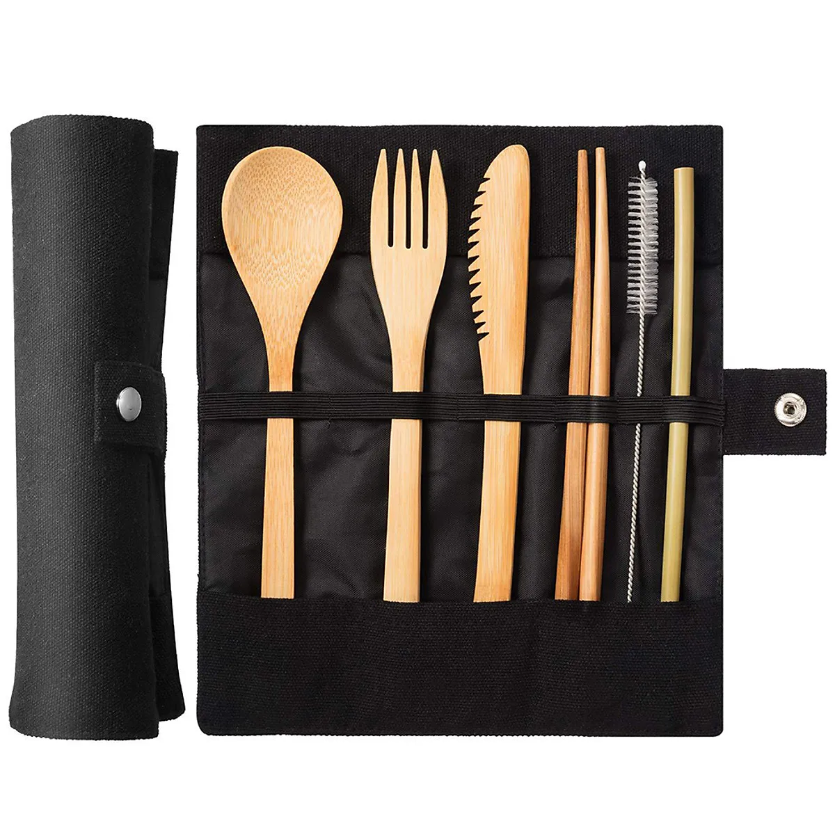 
VNPRO factory hot seller - Bamboo Cutlery Set Reusable Travel Camping Tour 