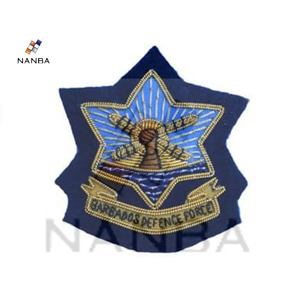 Значки с ручной вышивкой в виде золотых слитков нитками и кепками значки стиле морского корабля короны Королевского флота офицера армии блейзера