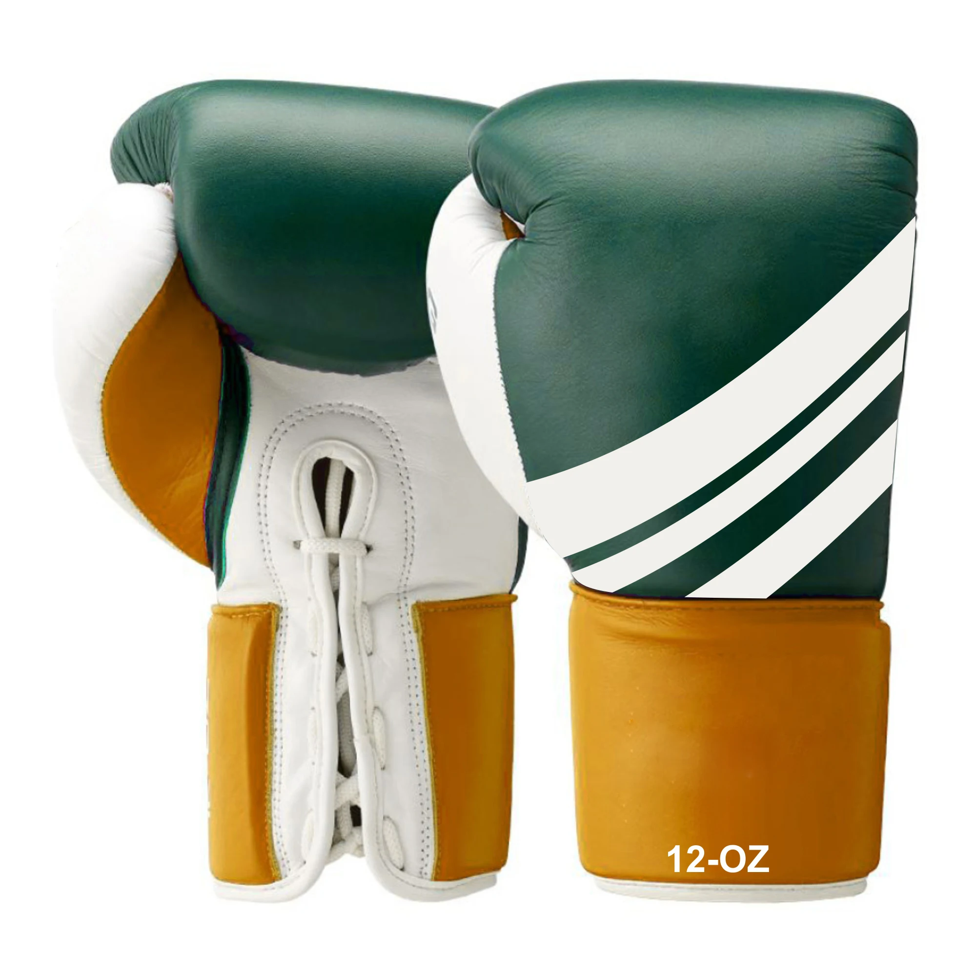 Boxing Gloves Custom Logo Printing Professional Real Leather Lace Up Boxing Gloves for Adults boxing gloves custom logo