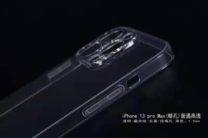 Чехол для iPhone 13 прозрачный гелевый защитный чехол из ТПУ объектива камеры Ультратонкий телефона mini