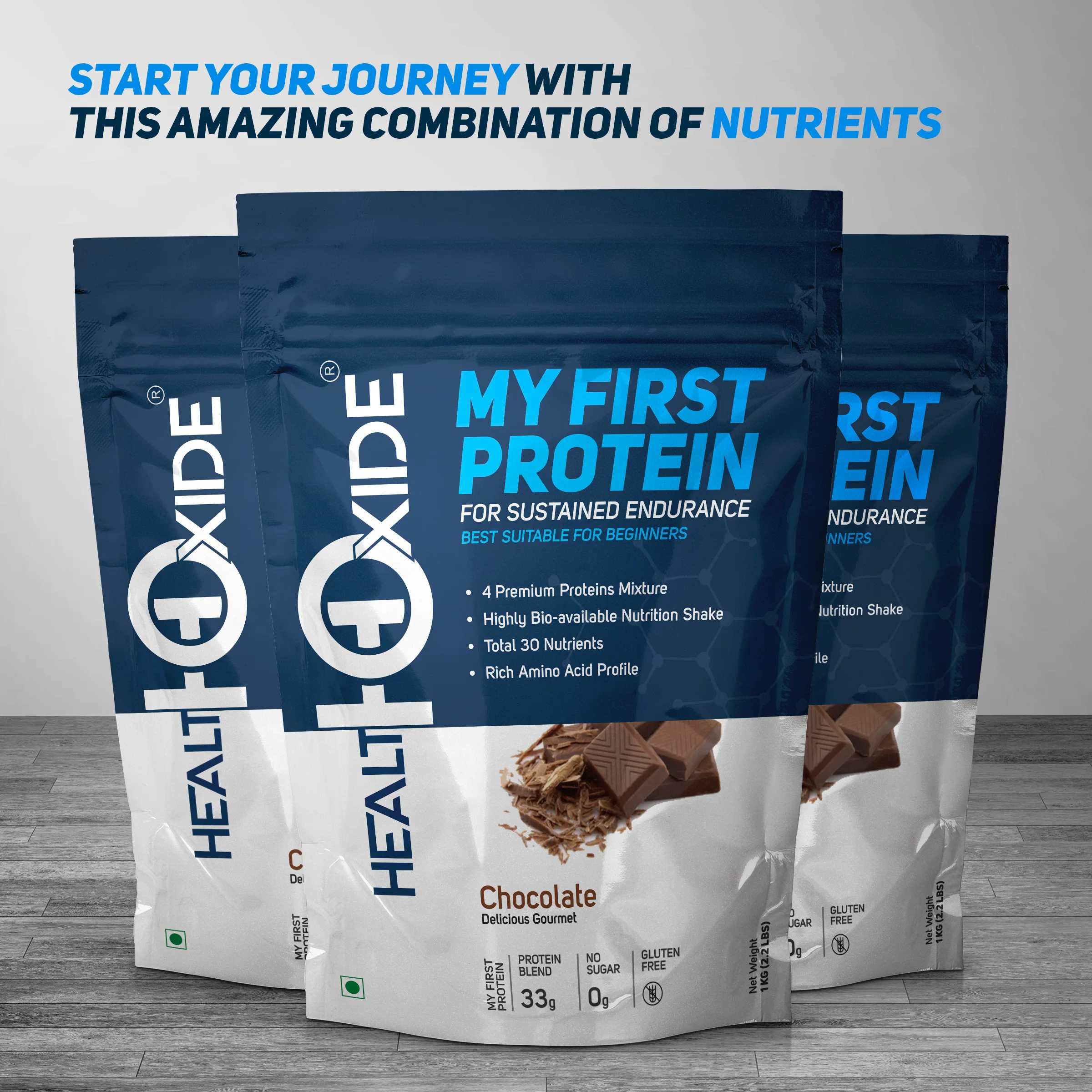 Gourmet Chocolate Flavor My First Protein Powder for Sustained Endurance