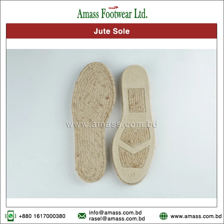 Эксклюзивная распродажа, подошвы ручной работы из 100% джутового материала для мужских эспадрильев