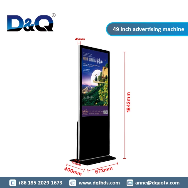 Digital Advertising Display UHD Outdoor Multi Touch Advertising Led Display Touch Screen Kiosk Price Floor Standing Advertising