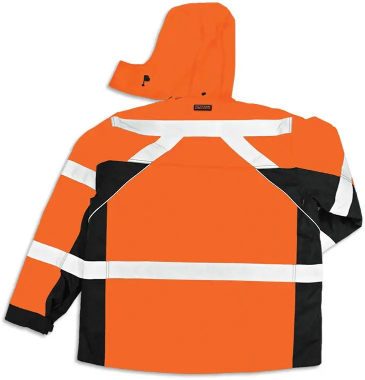 Safety Jacket Reflective Safety Jacket Construction Clothing High Visibility Hooded Jackets Sweatshirt