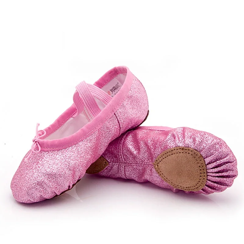 wholesale Ballet Shoes For Girls Soft Sole Flat Yoga Slippers Blue Pink Dancing Shoes Children Women Ballet Dance Shoes