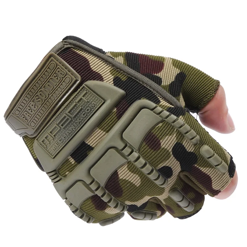 Спецназ, тактические перчатки с полупальцами, солнцезащитный крем, защита от скольжения, свободные солдатики, для активного отдыха, спортивные уплотнения, тактические перчатки
