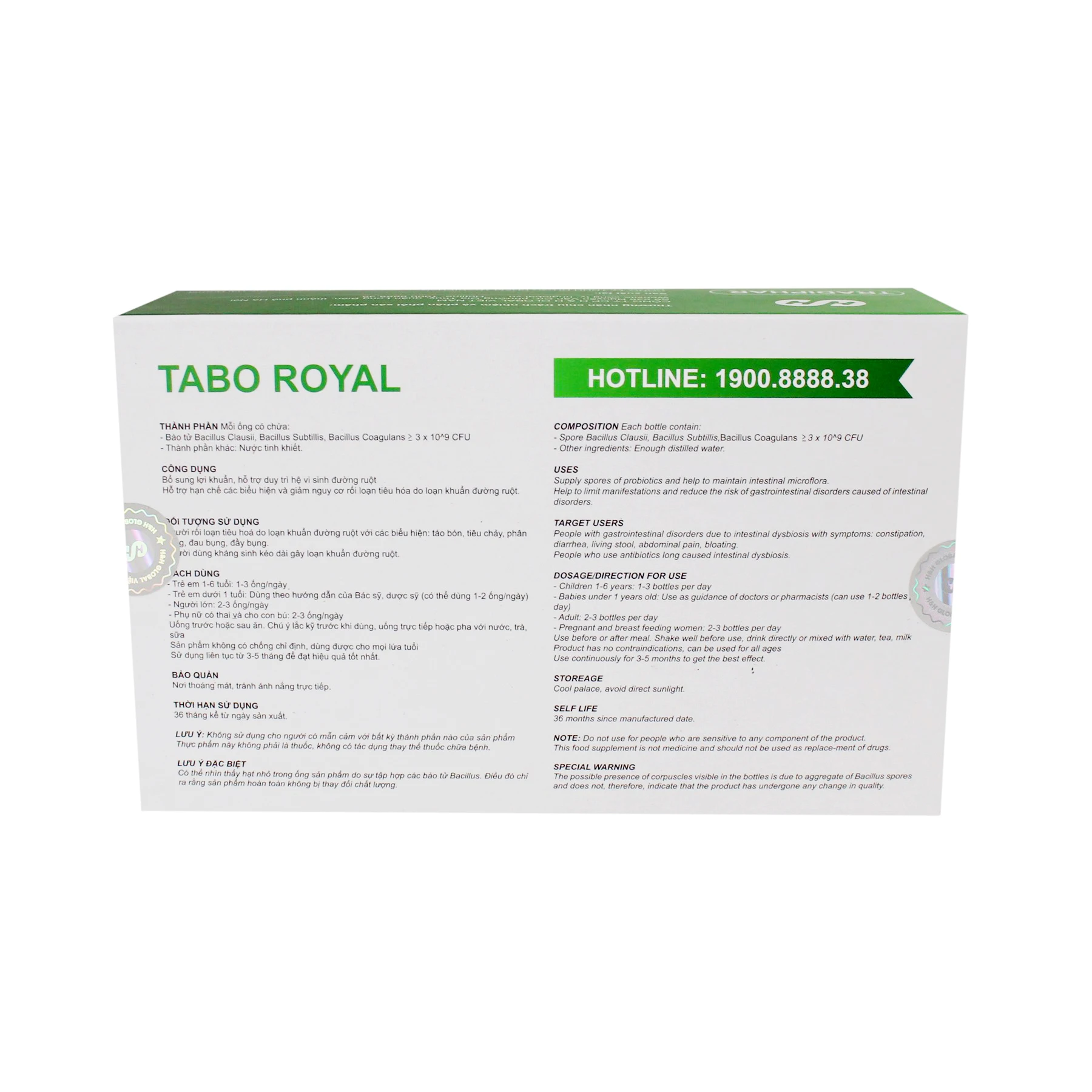 
Tabo Royal - Supplementing Probiotics 