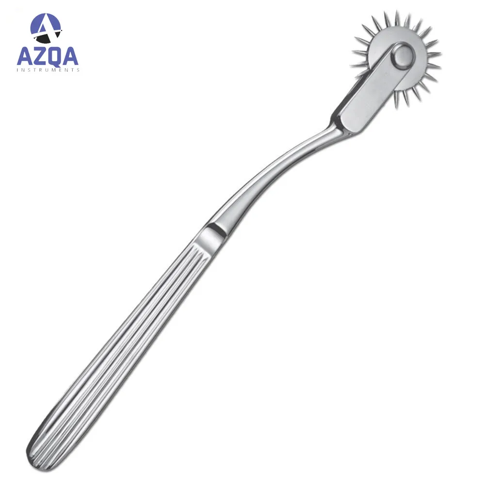 Медицинский перкуссионный молоток BABINSKY из нержавеющей стали ударный Диагностический Babinsky с голубой пластиковой ручкой