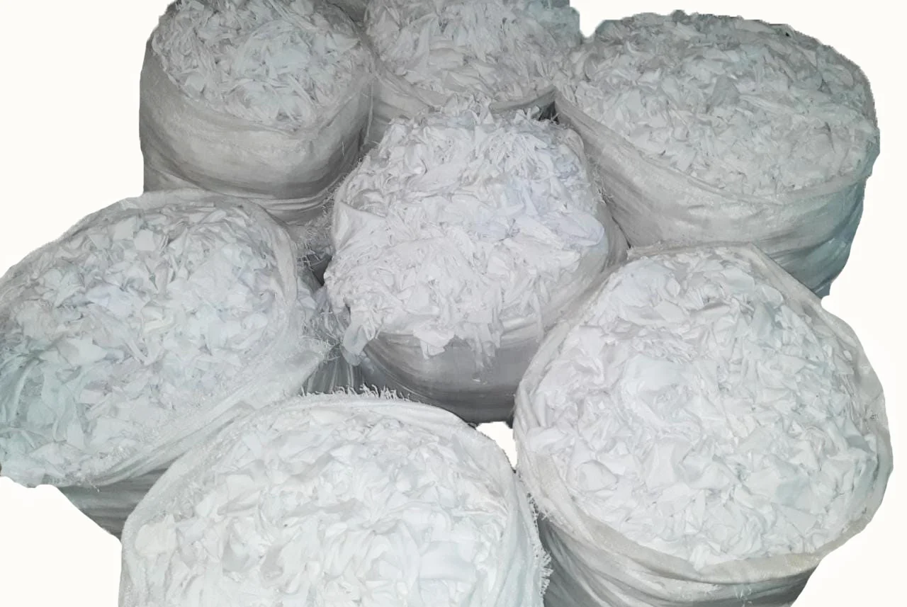 HIGH QUALITY WHITE COTTON KNIT FABRICS WASTE A GRADE RAGS  FOR RECYCLE FROM BANGLADESH BEST QUALITY