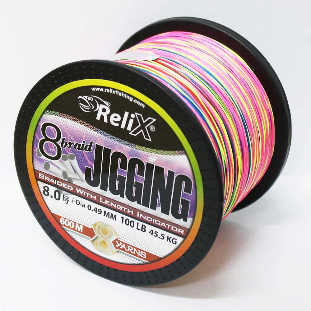 
Fishing Braided Line PE Line JIGGING BRAID RELIX multifilament line 300M 8BRAID 600M 12lb-100lb 