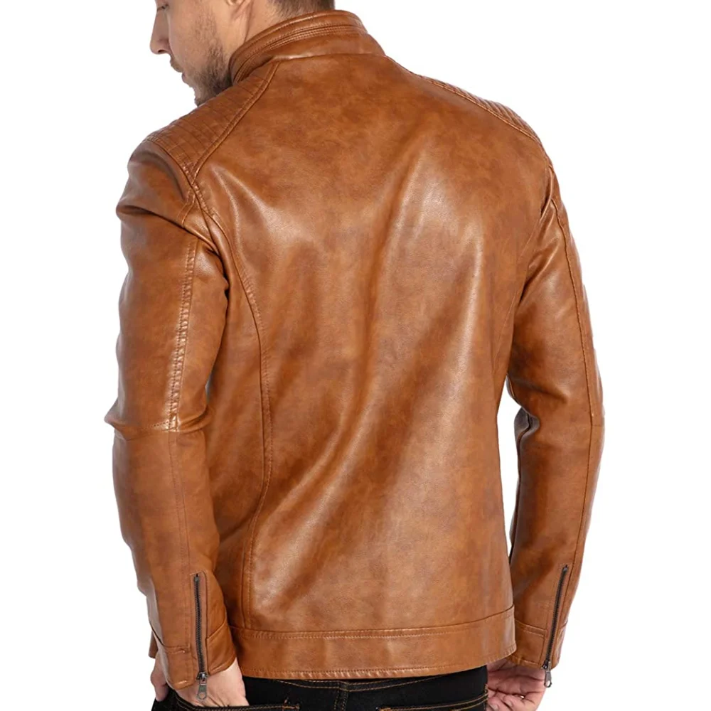 pure leather jacket for mens  new fashion lather jacket pakistan pu leather jacket for male