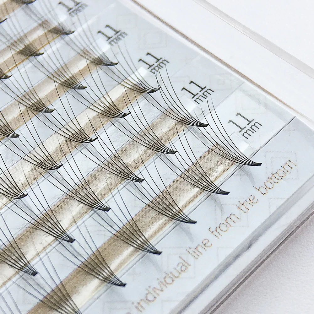 
10D 0.05 D curl premade volume fans tray eyelash extension 10d premade fans big box 10d lash extensions 