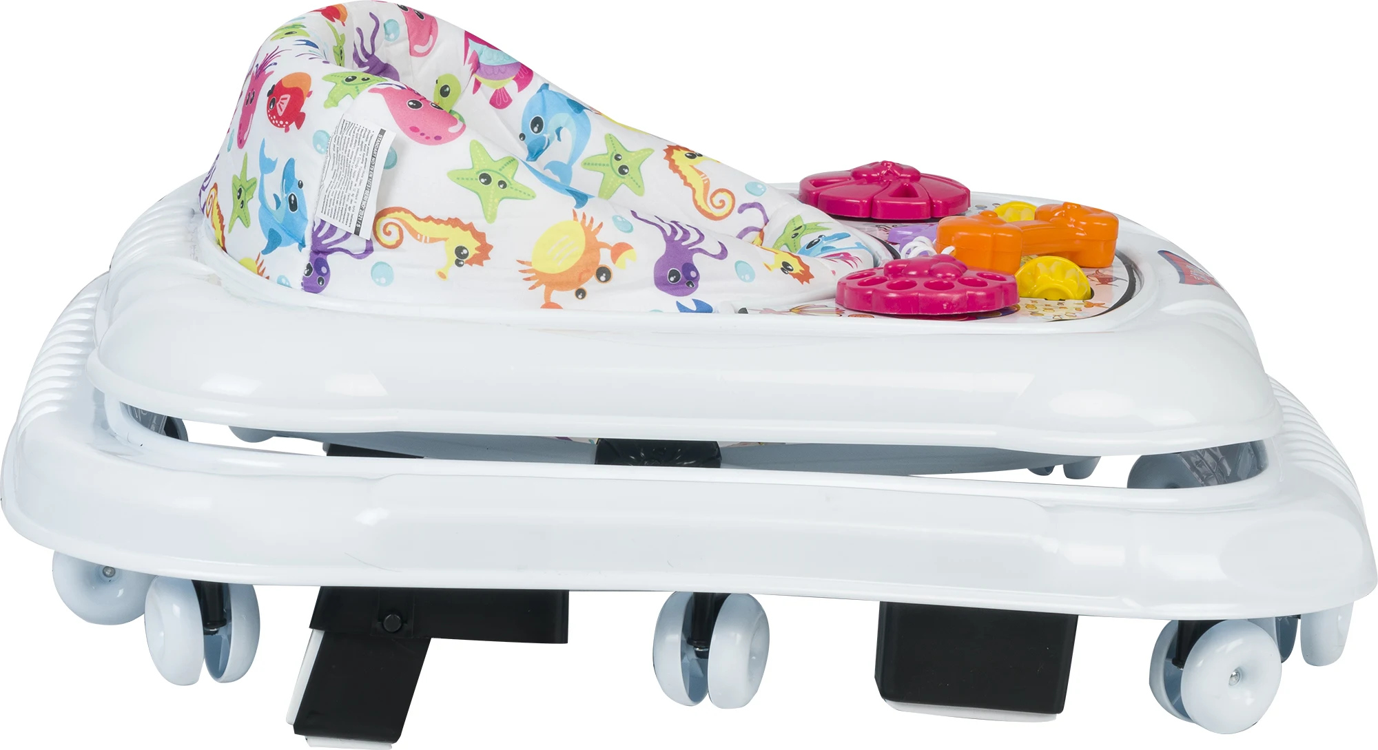 2024 модная новая модель ходунки с обучающими игрушками лоток 10 колес 3 1 стол прочный пластиковый каркас