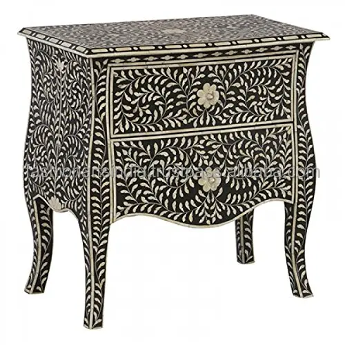 Customized Bone Inlay Bedside Cabinet Living Room Furniture for Wholesale