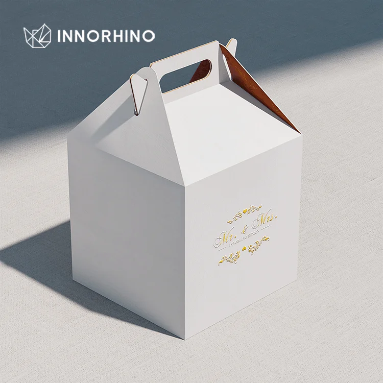 Custom Wedding Invitations Luxury Preserved Flowers Cake Box