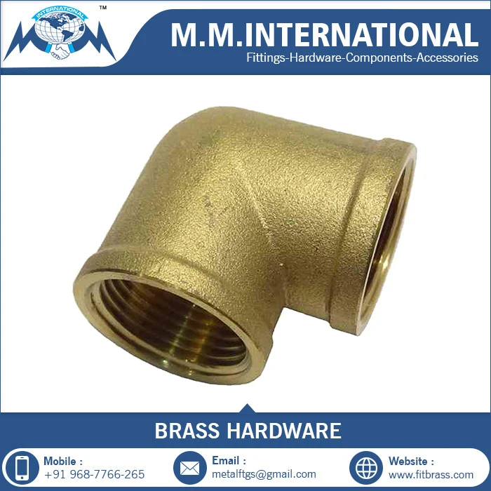 OEM Brass Elbow Male Female Brass Compression Fitting Elbow 90 Degree Pipe Fitting Tube Fitting