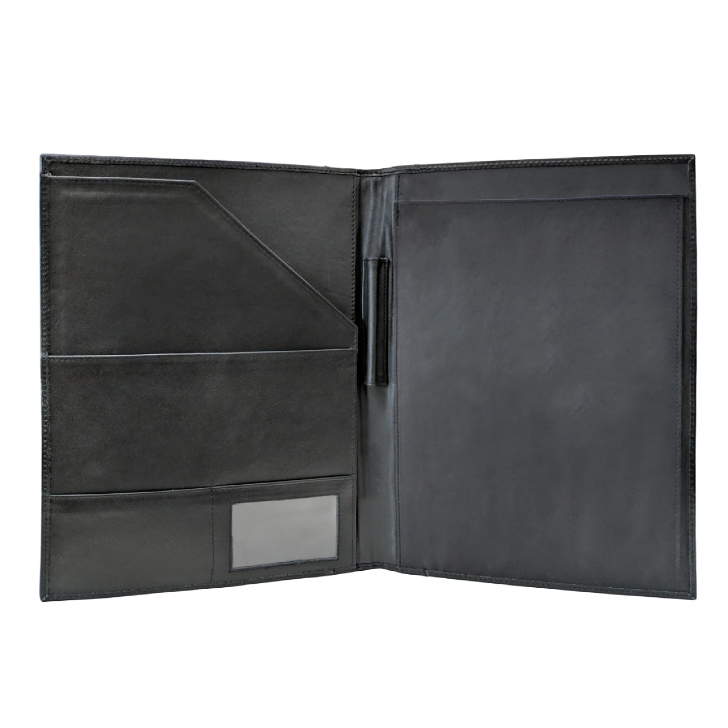 High Quality Leather File Folder Padfolio Letter Size Writing Pad Business Card Holder Unisex Ideal Gift Portfolio for Wholesale