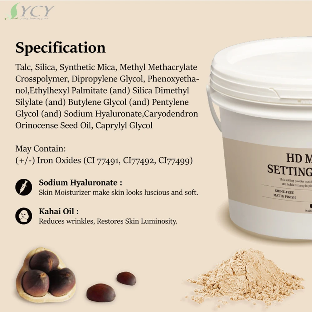 HD Matte makeup coloring long lasting face loose powder Setting Powder