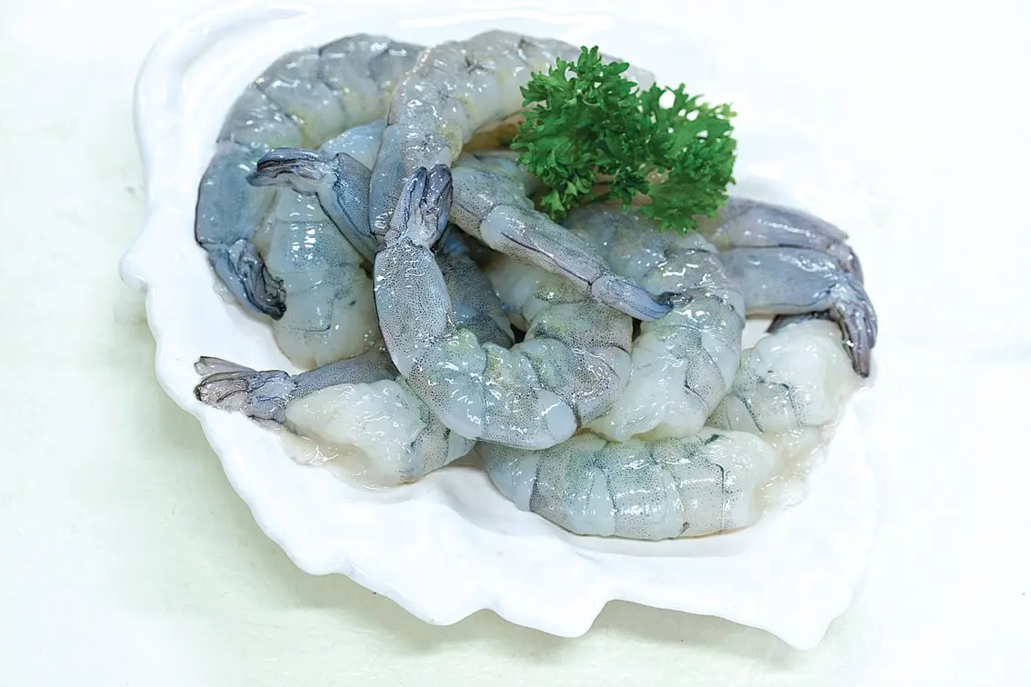 Raw frozen PTO / PDTO shrimp Bulk white leg shrimp