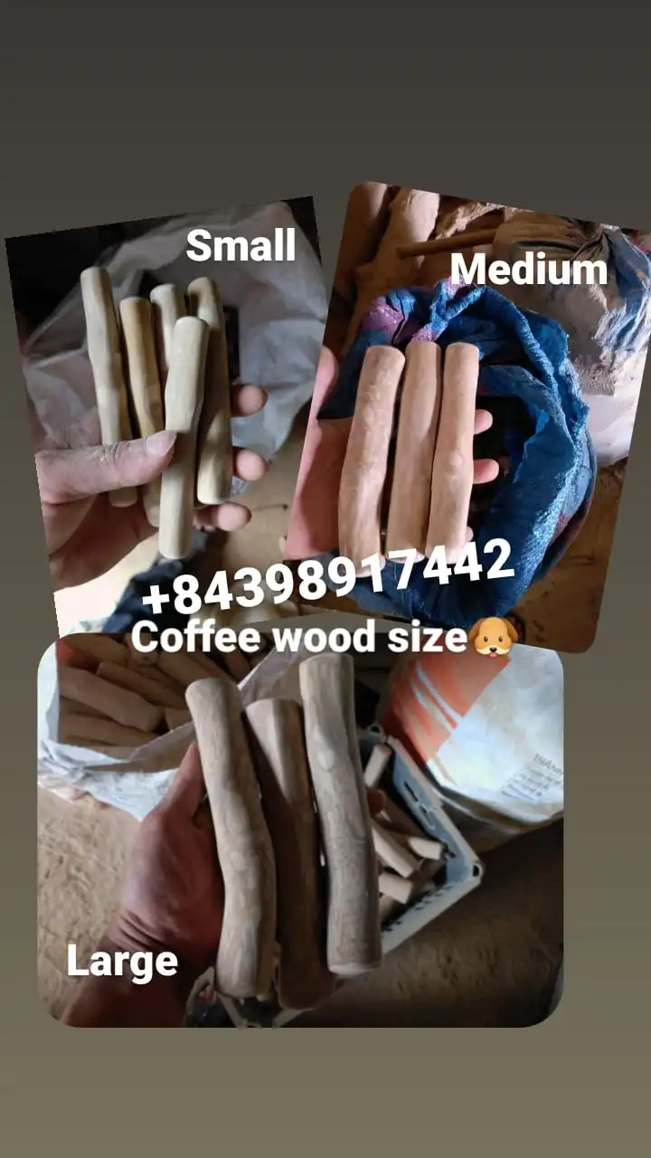 Кофейная деревянная жевательная игрушка из Вьетнама/кофейная для собак/кофейная + 84398917442