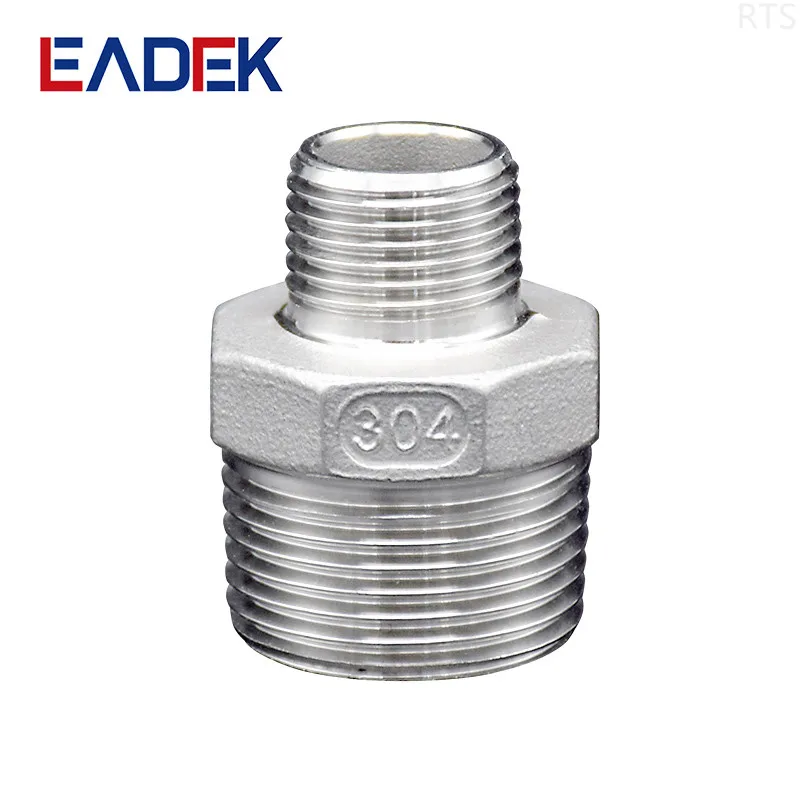 Резьбовой фитинг для труб BSPT/NPT/BSP с двойной наружной резьбой шестигранный ниппель из нержавеющей стали 304 Круглый Женский кулачок