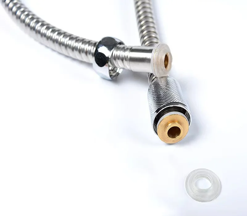 
Wholesale Stainless steel 201 pipe shower hose Electroplating encryption tube 70-75g plastic cover high quality 