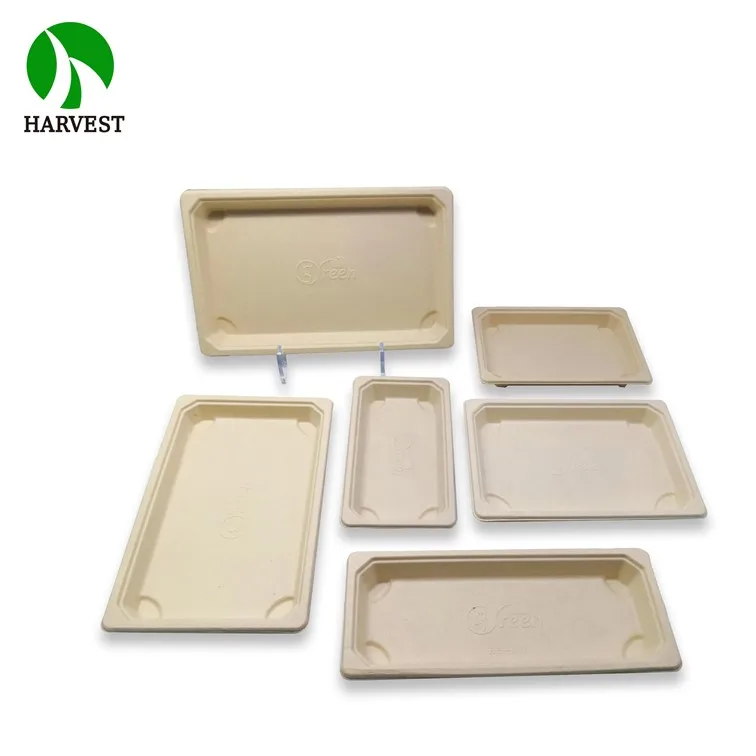 Bamboo Fiber Pulp Take Out Container Food box Sushi Container