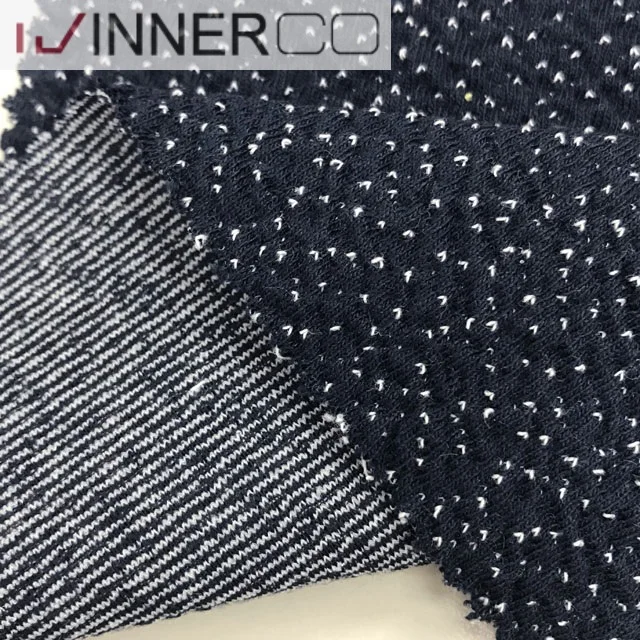 Cotton Polyester Spandex Jacquard  Knit Fabric