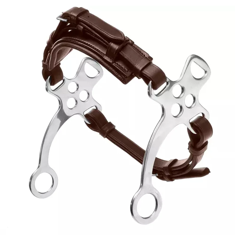 
Horse Hackamore Shanks For Bitless Bridle made of stainless steel / Leather Chain Horse Hobble Hackamore 